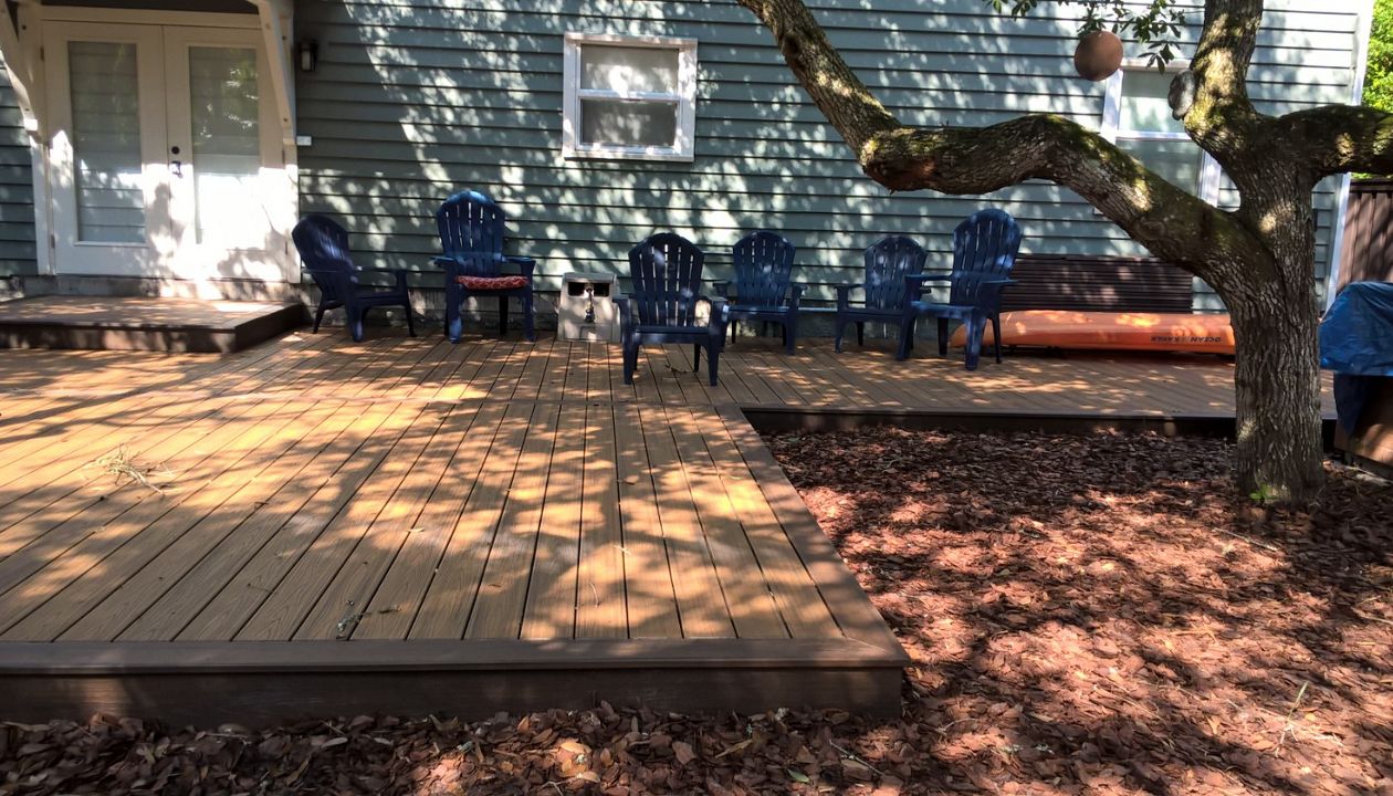 Trex deck and fence