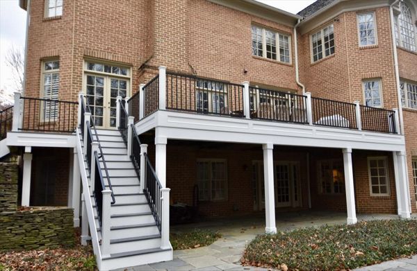 Trex Deck With Trex Black Signature Railing