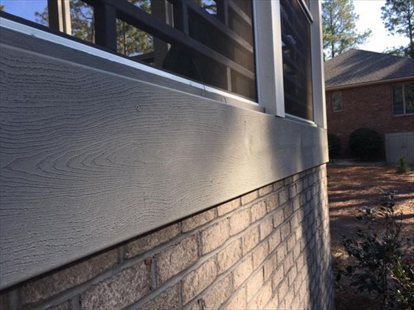 Trex fascia board is the perfect finishing touch to this large and impressive Pinehurst, NC project