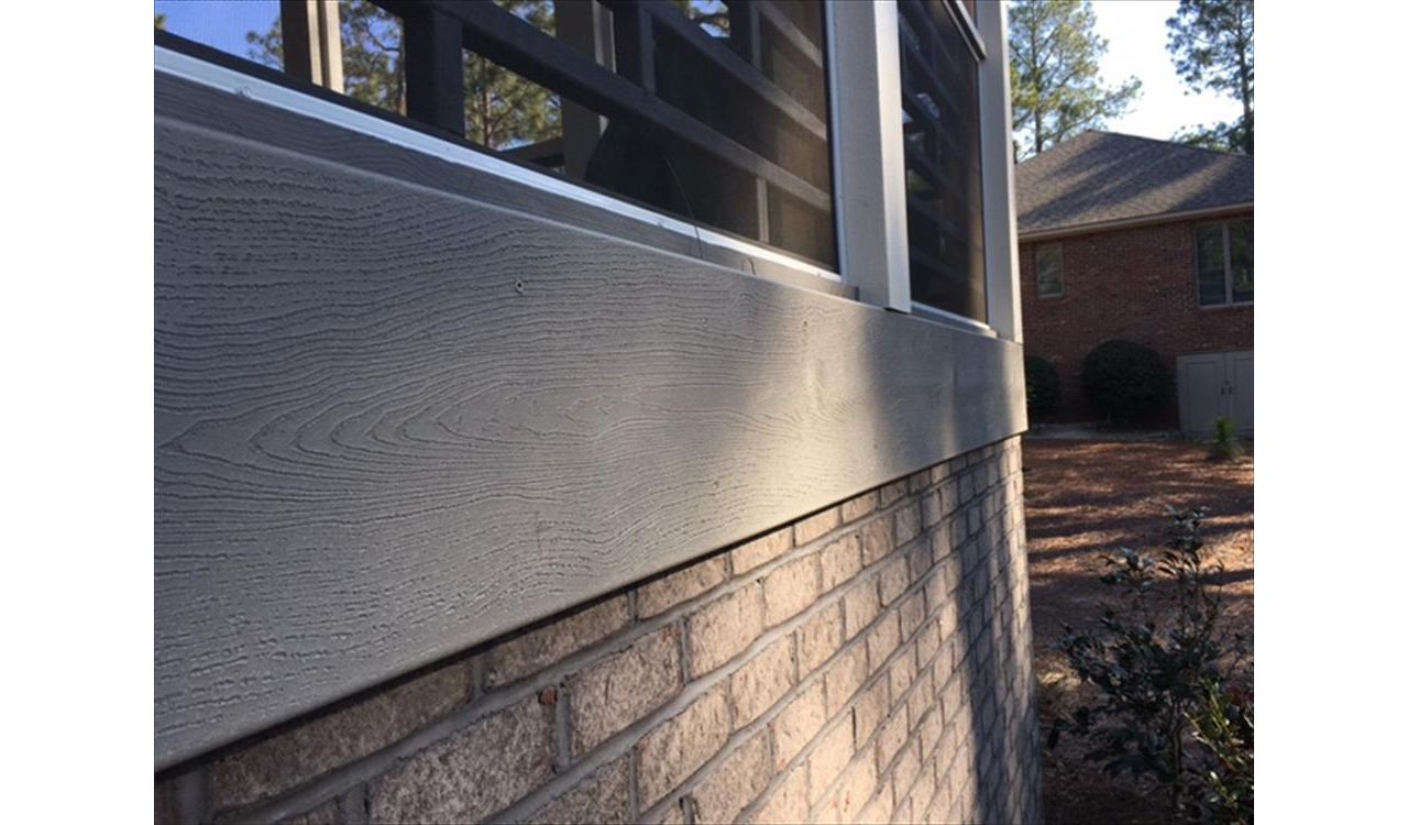 Trex fascia board is the perfect finishing touch to this large and impressive Pinehurst, NC project