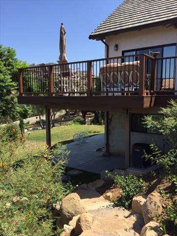 Trex Spiced Rum decking and fascia, Escondido, CA