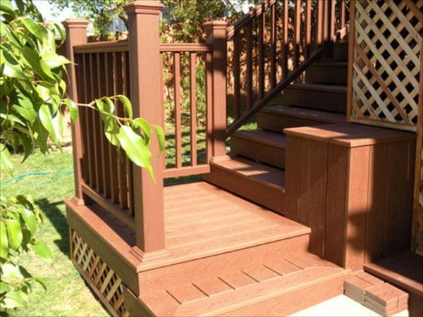 Trex custom designed deck and rail, greater L.A. metro
