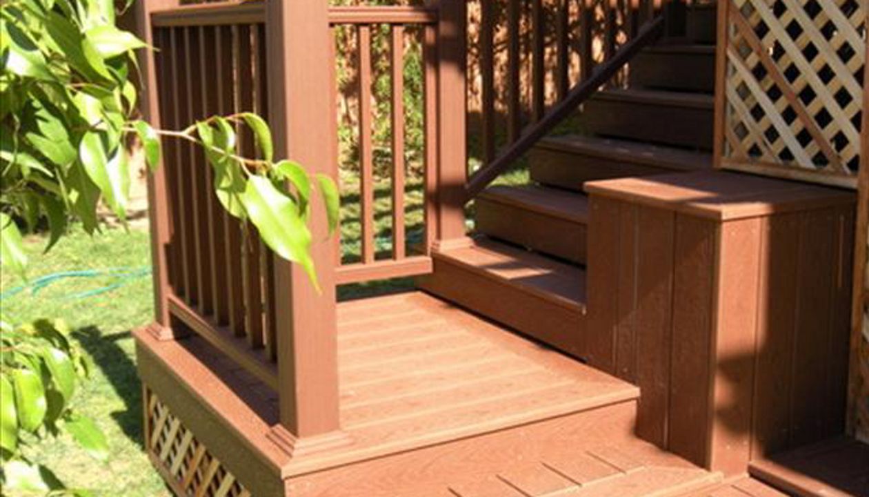 Trex custom designed deck and rail, greater L.A. metro