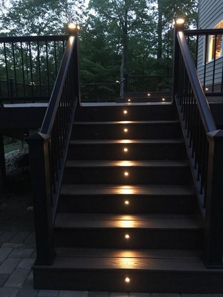 Custom Trex Deck with lighting in Boonton Township NJ