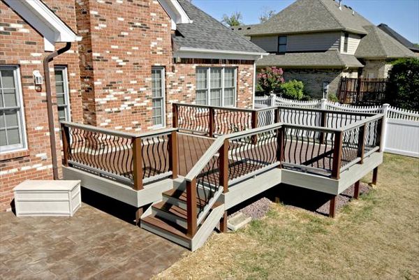 Trex Transcend Two Tone Deck in Gravel Path &amp; Fire Pit in Southern Indiana