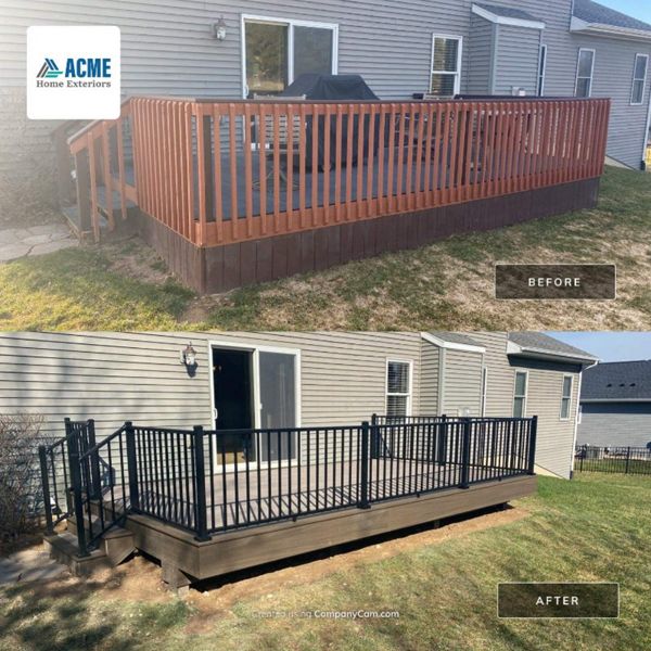 Before & After - Trex Enhanced Naturals Rocky Harbor & Coastal Bluff