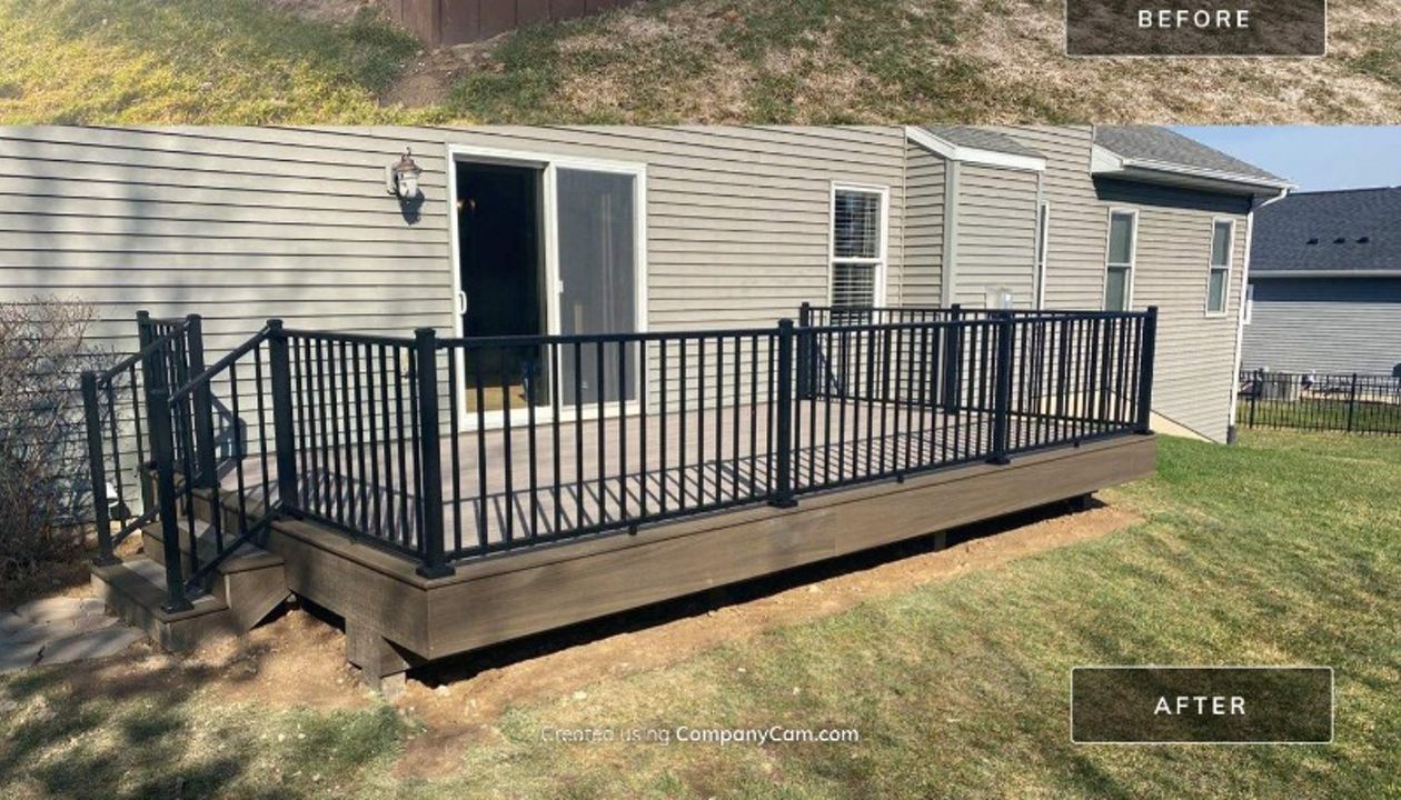 Before & After - Trex Enhanced Naturals Rocky Harbor & Coastal Bluff