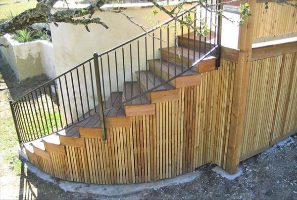 Custom Trex composite circular stairs, Austin, Texas