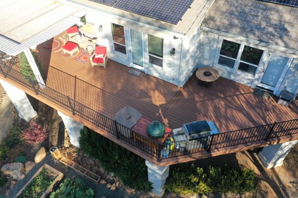 Trex Tiki Torch decking