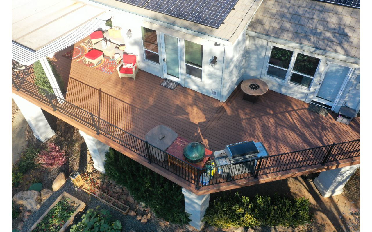 Trex Tiki Torch decking
