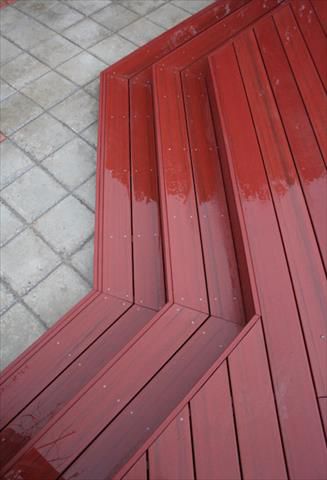 Custom Trex deck with octagon corners, steps and angles