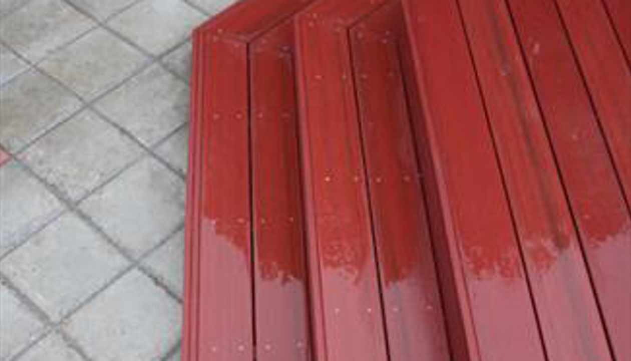 Custom Trex deck with octagon corners, steps and angles