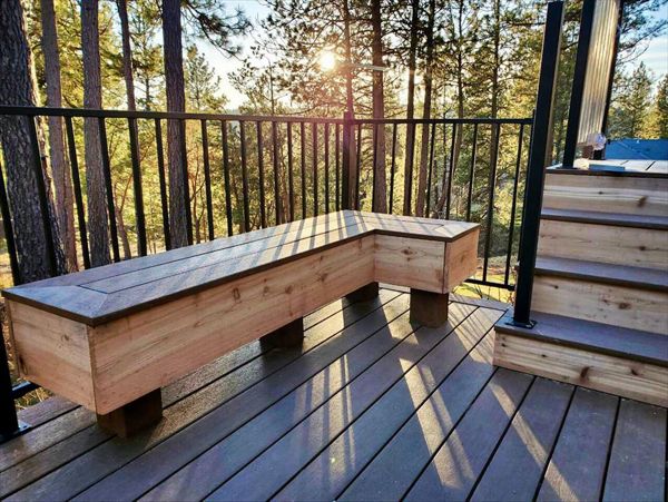 Matching Decking Board Bench