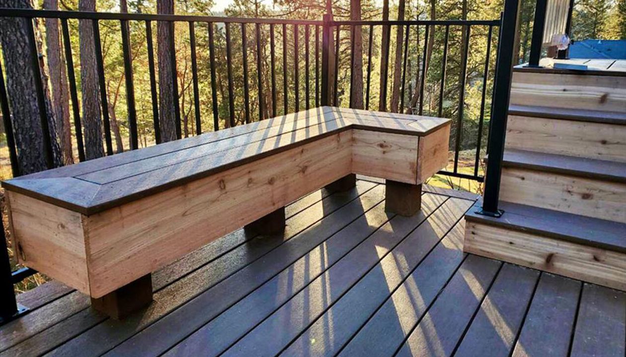 Matching Decking Board Bench
