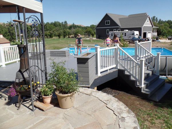 Pebble Gray with Select Railing & Features