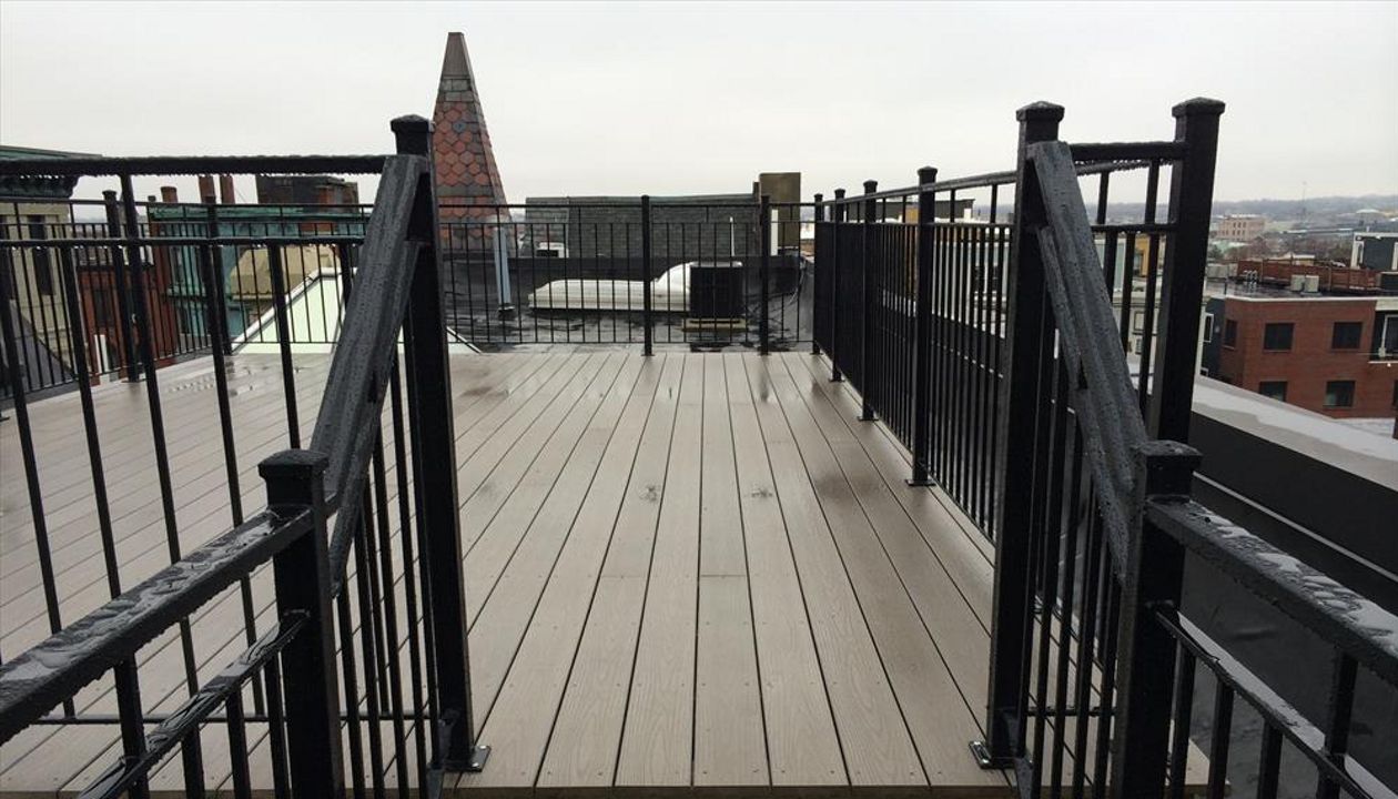 Trex deck w/custom made Hand Rails