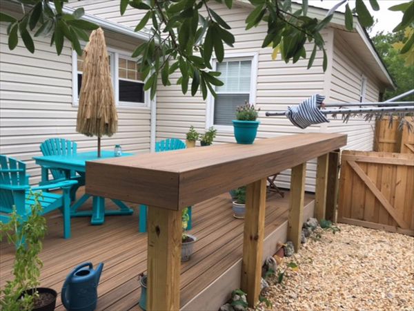 Trex bar area is very popluar during parties and get-togethers