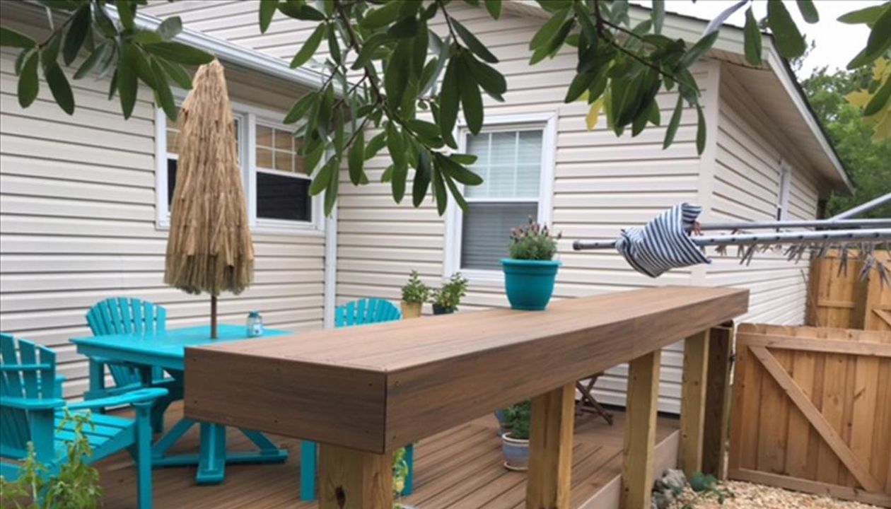 Trex bar area is very popluar during parties and get-togethers