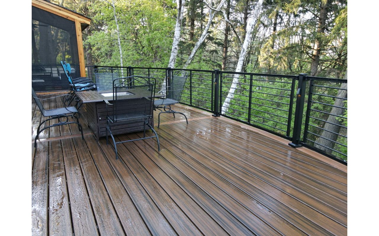 Wedge Lights on curved Rod Rail deck surface