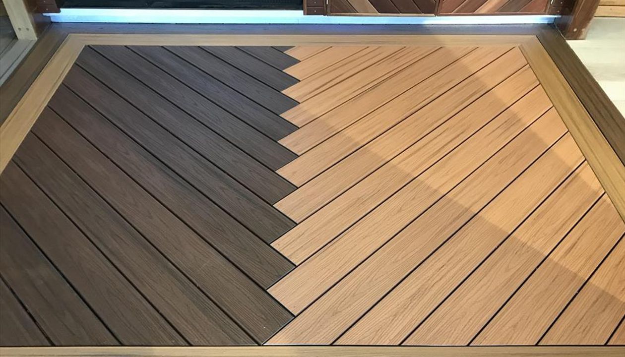 Decking Sydney Showroom - colour range display