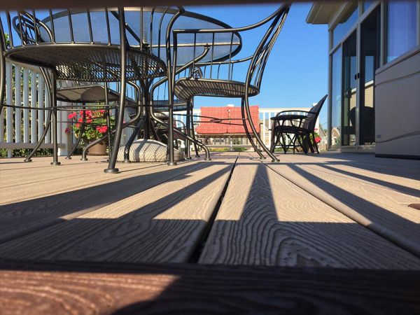 Transcend Rope Swing decking with Fire Pit picture frame, Brownstown Twp.