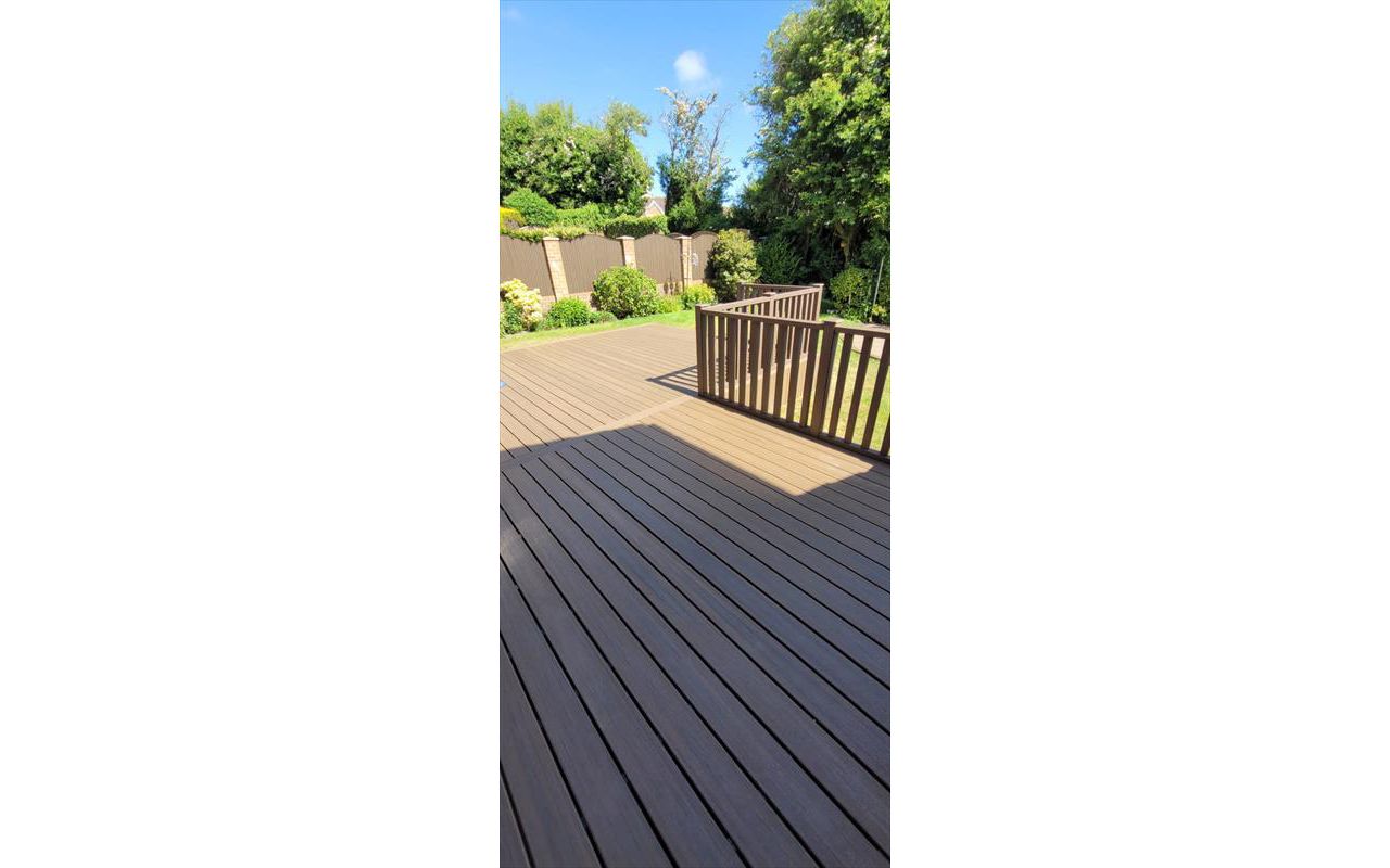 TREX ENHANCE NATURALS in Toasted Sand Decking completed in Leeds