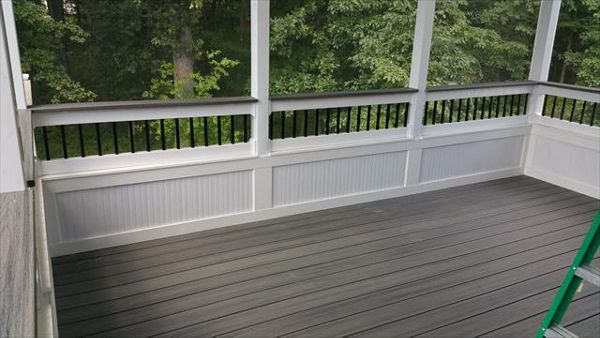 Trex Transcend Island Mist Screened in Porch in Howard County