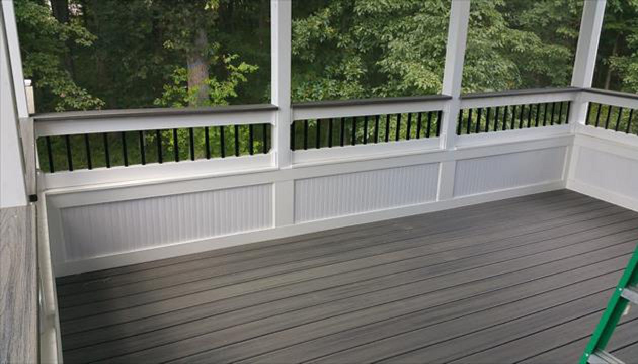 Trex Transcend Island Mist Screened in Porch in Howard County