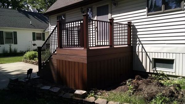 Trex Transcend deck and Reveal railing