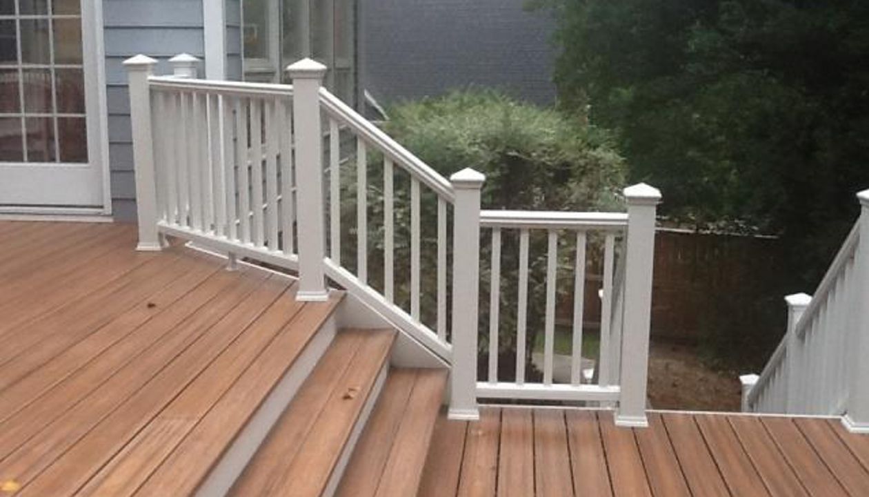 Adding Angles and stairs to the deck brings out character