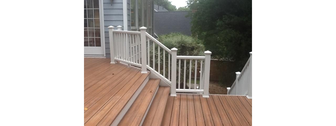 Adding Angles and stairs to the deck brings out character