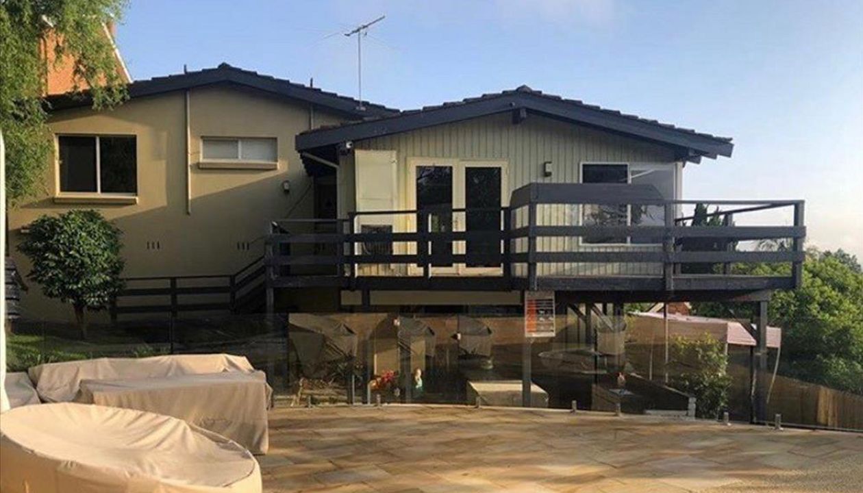 The old deck before it was demolished