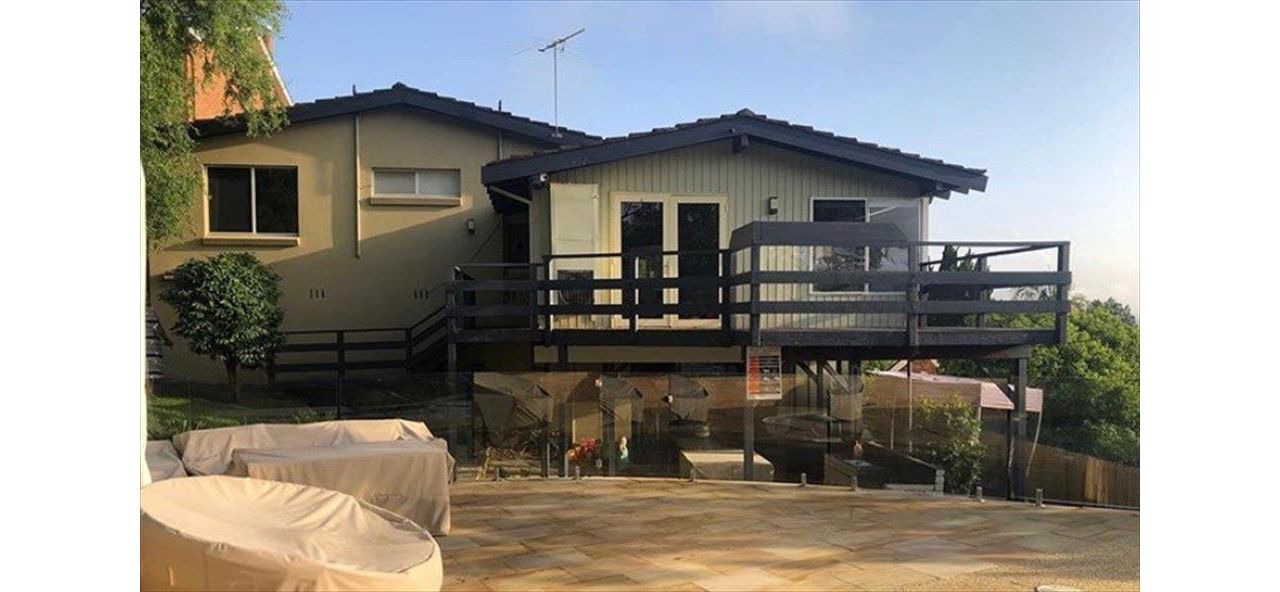 The old deck before it was demolished