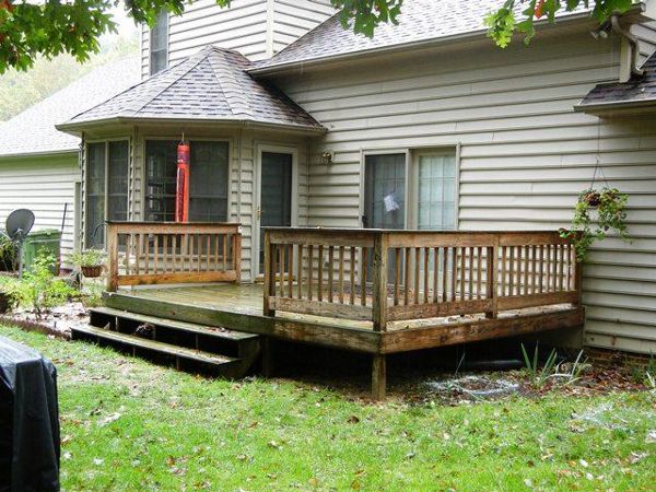 Bofore Picture of deck remodel