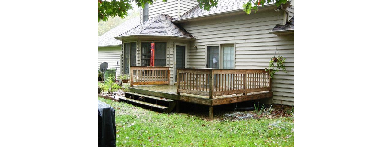 Bofore Picture of deck remodel