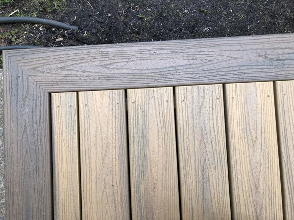 Trex Spice Rum picture frame design and Havana Gold decking.