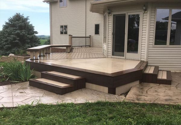 Rope Swing and Vintage Lantern Transcend decking