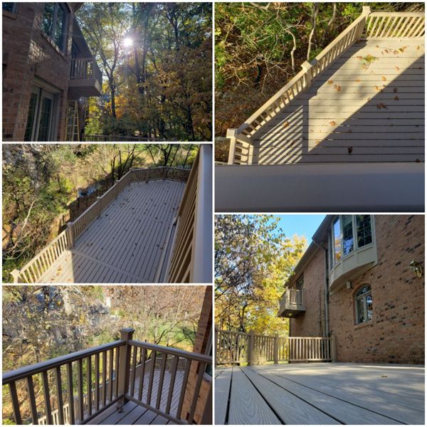 Stoneledge Drive, Edwardsville, IL Trex Transend Decking & Railing in Rope Swing