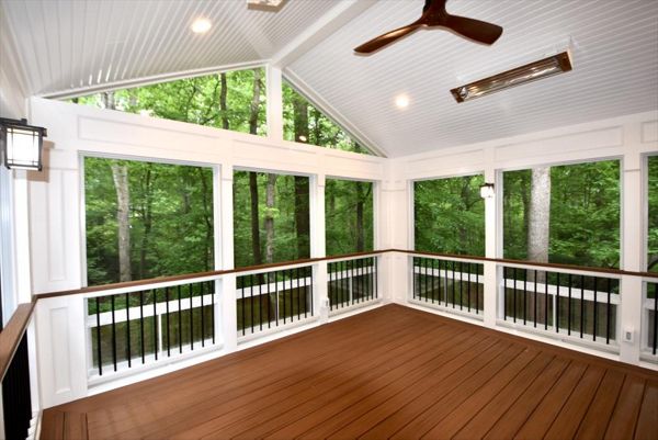 Gable Porch w/ EZE Breeze Windows, Infrared Heaters