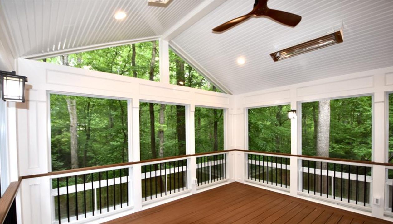 Gable Porch w/ EZE Breeze Windows, Infrared Heaters
