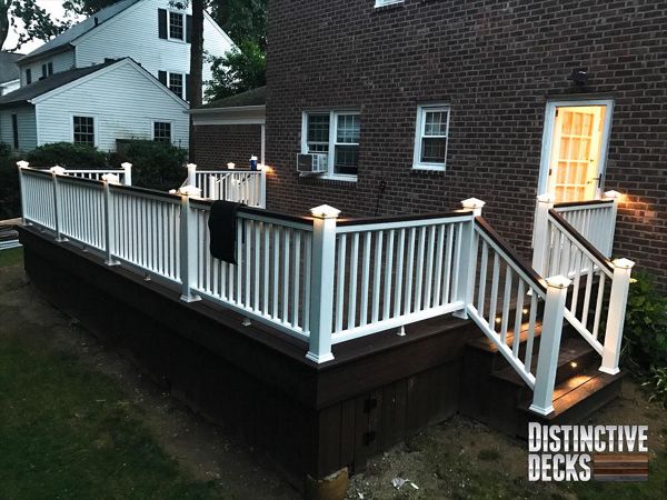 Custom Trex Transcend Spiced Rum / Lava Rock w/ Cocktail rail & Trex Lighting - Nassau County