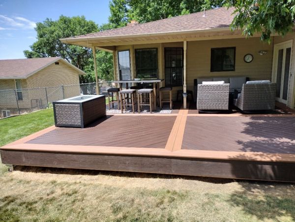 Spiced Rum North Ogden Deck with Tiki Torch Accent