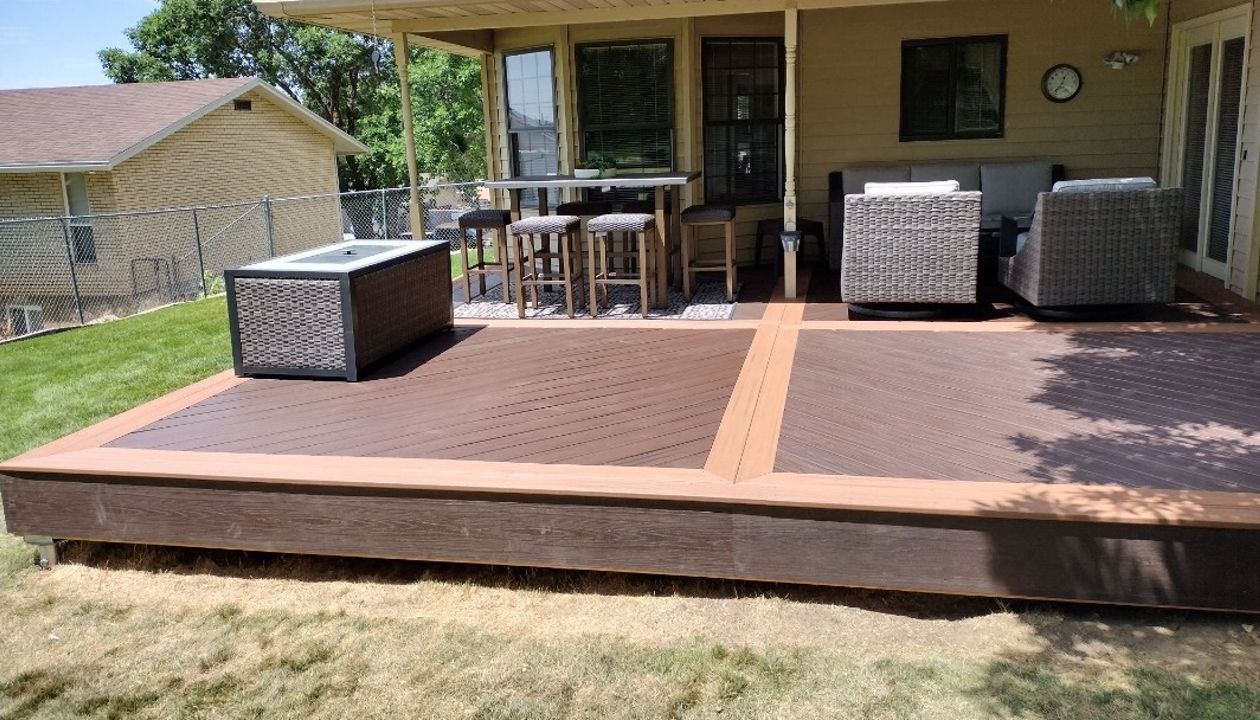 Spiced Rum North Ogden Deck with Tiki Torch Accent