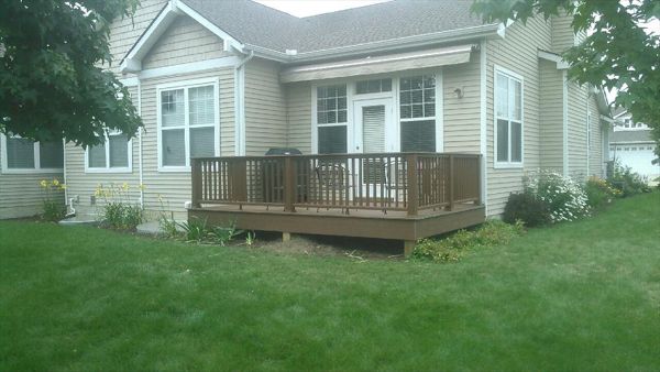 Transcends Decking With Crown Top Railing