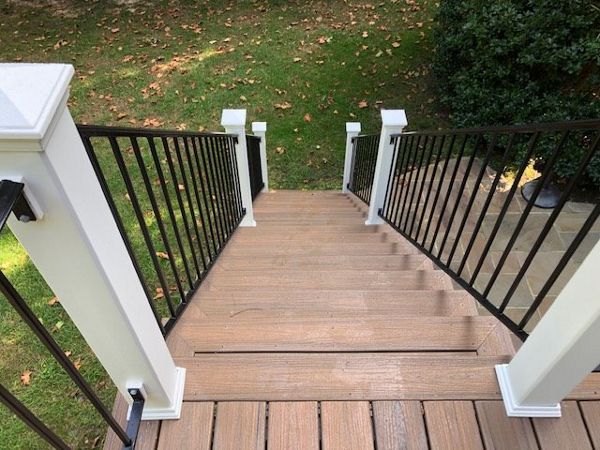 Trex Enhance Naturals Toasted Sand stairs are safe & slip resistant