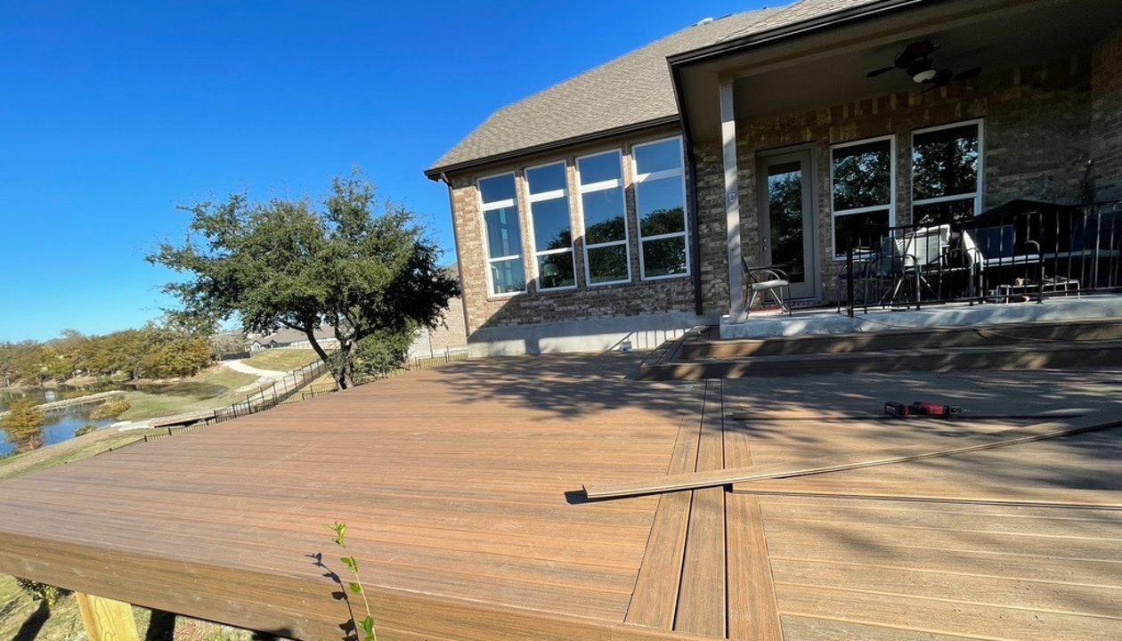 Trex Toasted Sand In Progress