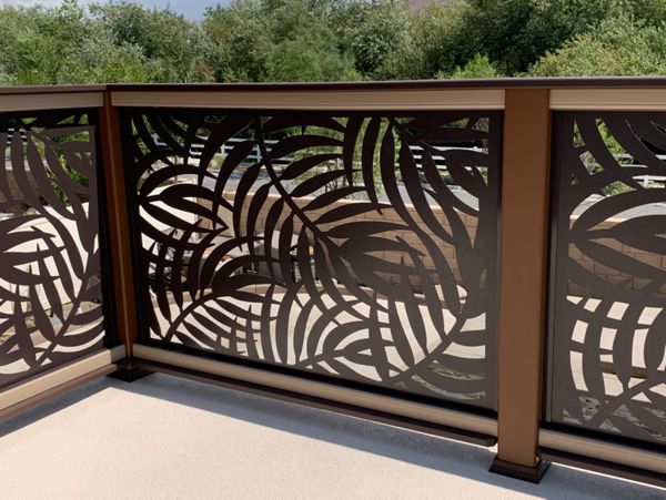 Transcend Railing w/ Custom Panel Infill