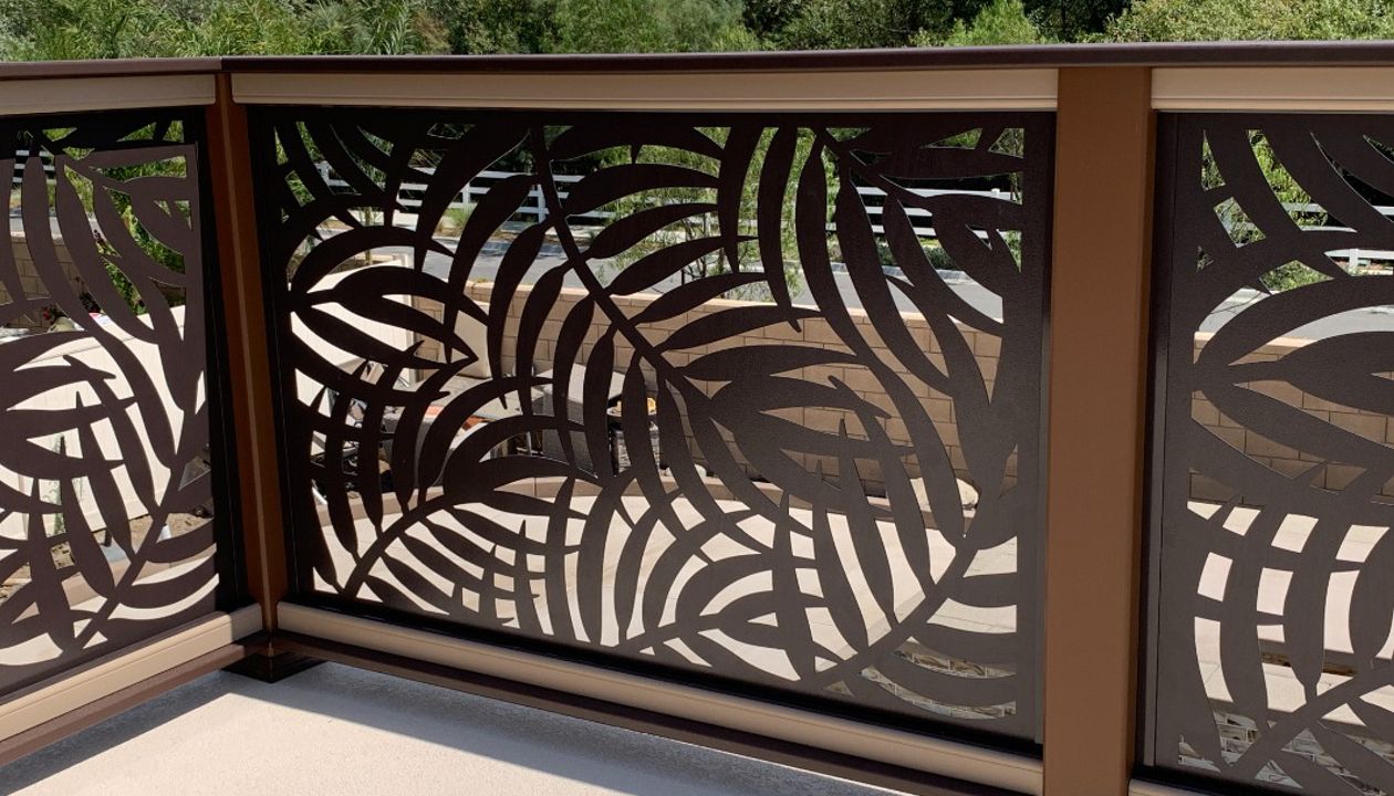 Transcend Railing w/ Custom Panel Infill