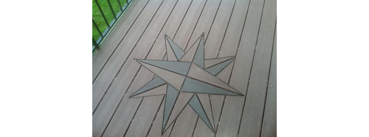 Trex Transcends Decking Compass Inlay