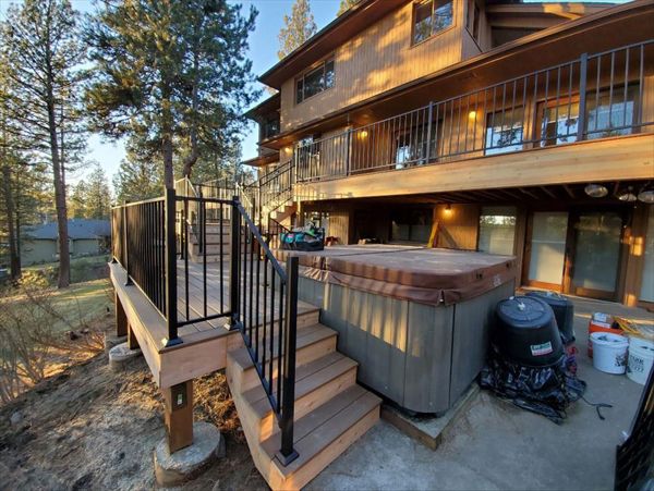 Stairway From the Upper Deck to the Jacuzzi
